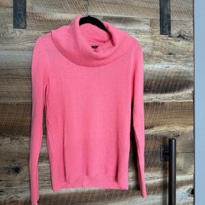 EUC – Apt. 9 – Cashmere Cowlneck Sweater – Sherbet Pink – XL